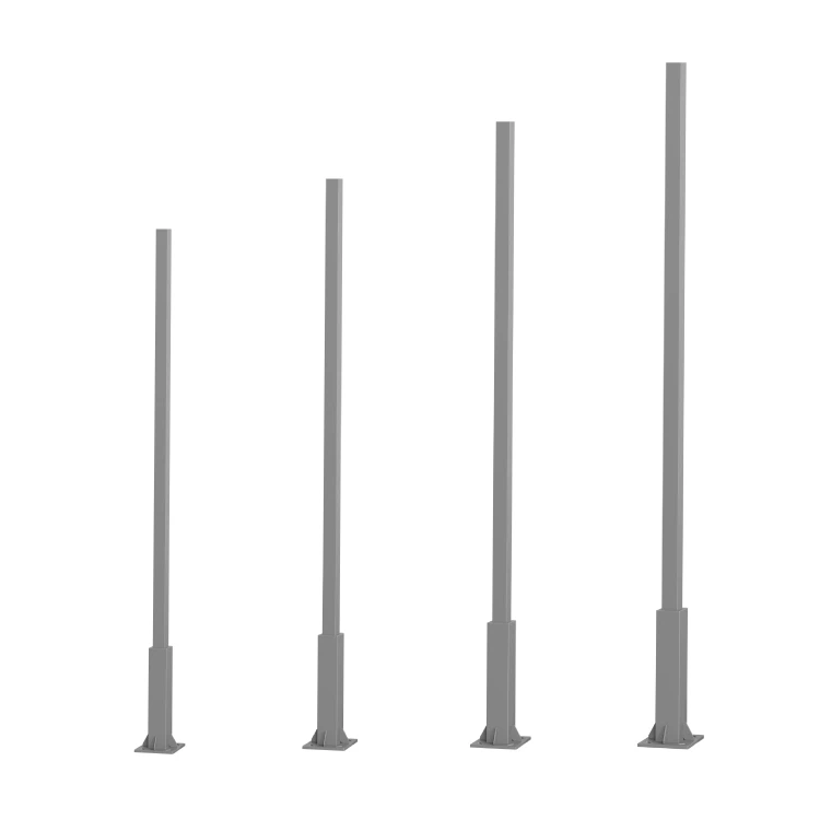 6m-12m lauko kūgio gatvės šviesos plieninis stulpas